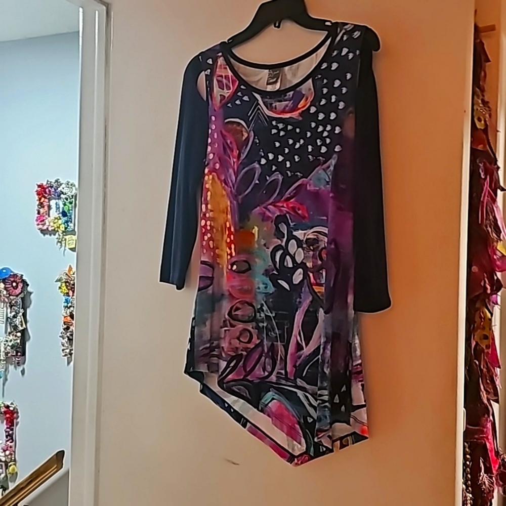 Colorful Abstract Women's Top